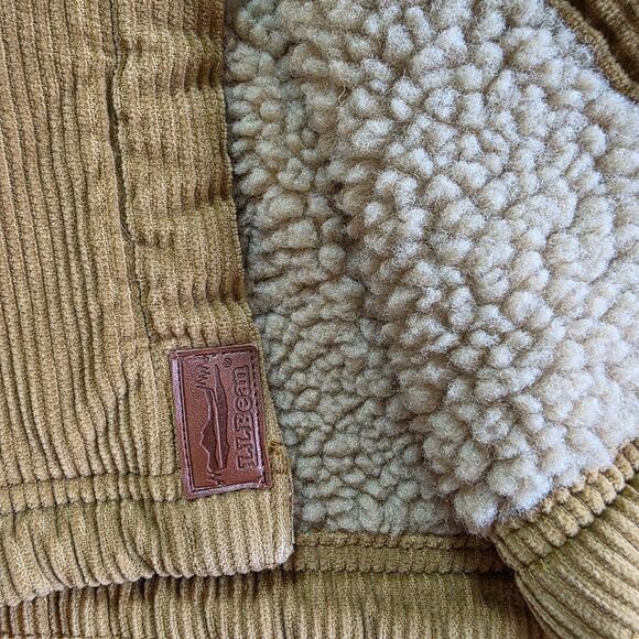 LL Bean Men’s 1912 Heritage Lined Shirt Jac Shacket Corduroy Tan L Regular - Picture 8 of 13
